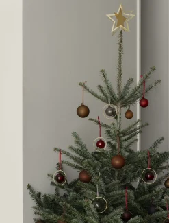 Weihnachtsbaumspitze -KITAI- Stern, Farbe Brass